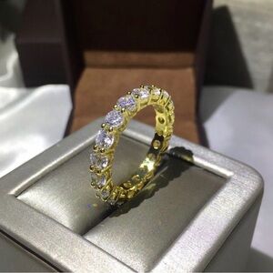 Cubic Zirconia Gold Filled Ring size 5